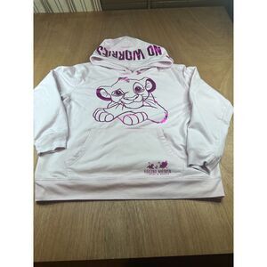 Disney Lion King Simba Hoodie Youth XXL Pink Hakuna Matata No Worries